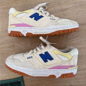 New Balance - Cream and Blue